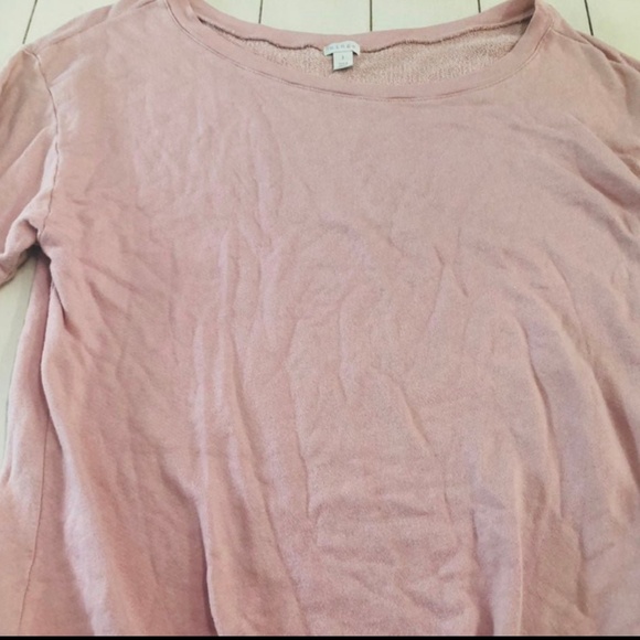 Hinge Large Pink Crew Neck Sweater from Nordstrom. Went viral on Pinterest. - Picture 4 of 5